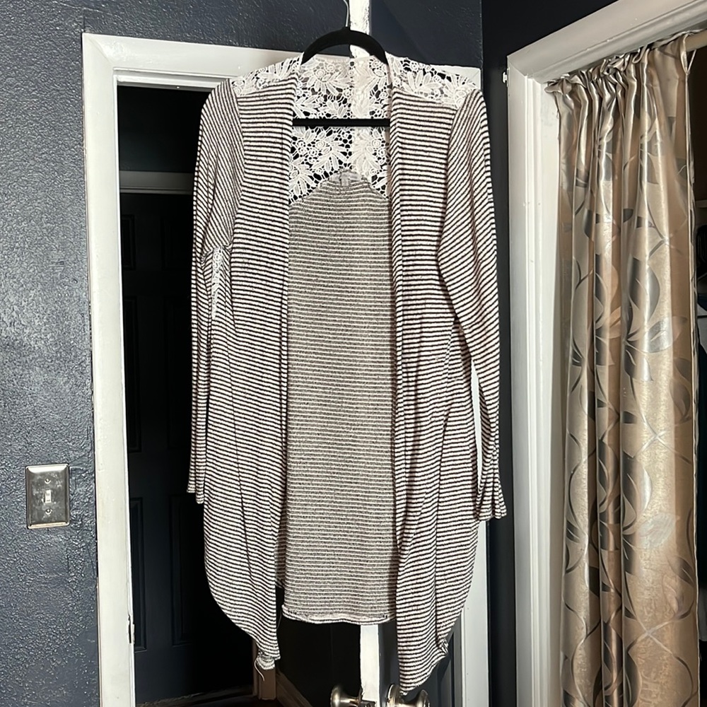 Stripped cardigan